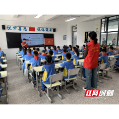 武陵区永安街道三闾港社区：“护苗行动”进校园 助力少年儿童健康成长