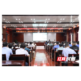 常德高新区党工委理论学习中心组（扩大）举行2023年第八次集中学习