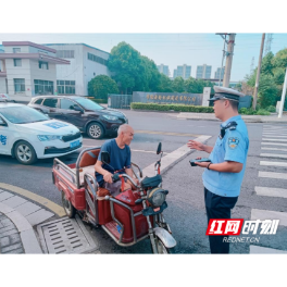 常德高新公安分局交警大队：错时整治交通违法行为 消除道路安全盲区