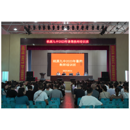 桃源九中开展暑期培训系列活动