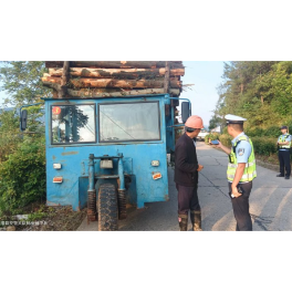 澧县：拼装“怪物”载货上路  交警慧眼识破查处