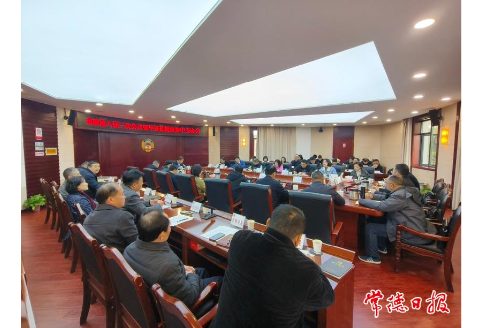 常德市集中交办市政协八届三次会议领导签批提案