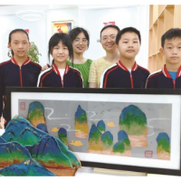 惊艳！星沙师生用废纸雕出“千里江山图”