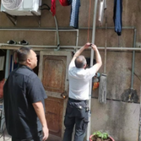 飞线整治守护安全“主线”  网格在行动