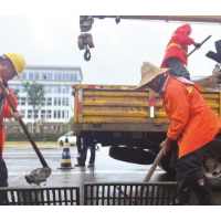 暴雨后的“清道夫”