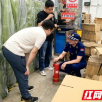 做好消防安全检查，望城“蓝朋友”为你的快递保驾护航