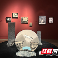 显影液作墨，相纸为绢：孙彦初60余件“显影绘”作品亮相长沙