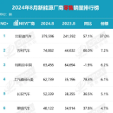 数说车市丨8月新能源厂商销量排名，自主品牌遍地开花