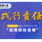 长图｜践行责任 中国人寿奋力书写2020年“湖南保险答卷”