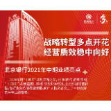 一图读懂 | 北京银行2021年中期业绩亮点