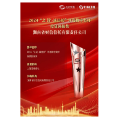财信信托荣获上证·诚信托“投资回报奖”“最佳资产管理信托产品奖”