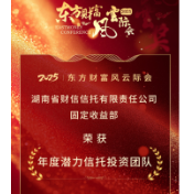 财信信托荣获中国资产管理论坛东方财富风云际会2025年度潜力信托投资团队
