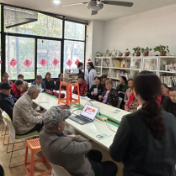 邮储银行长沙市岳麓区支行联合白鹤嘴社区开展金融反诈暨民俗关爱活动