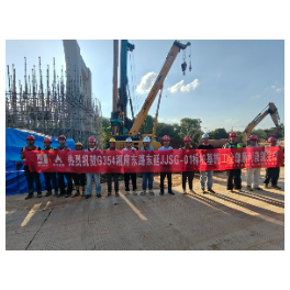 长沙湘府东路东延项目桩基工程全部完工 桥梁主体施工全面提速