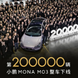小鹏MONA M03第20万辆整车下线