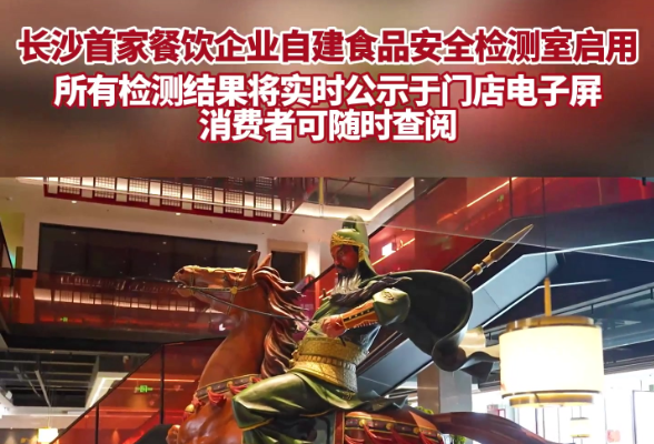 视频丨长沙首家餐饮企业自建食品安全检测室正式启用