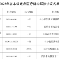 共计105家！湖南解除这些省本级定点医药机构医保服务协议