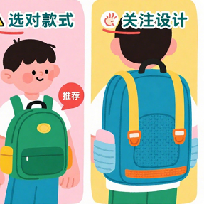 新学期“轻装上阵”! 专家支招:四步选对书包,五招快速收心