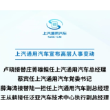 卢晓、薛海涛优势互补，上汽通用能否止跌回升？