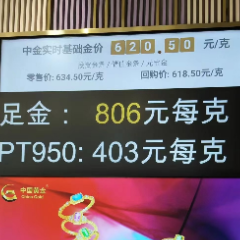 金饰价806元/克！长沙市民：没想到越等越贵