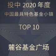麓谷基金广场获评“投中2020年度中国最具特色基金小镇TOP10”