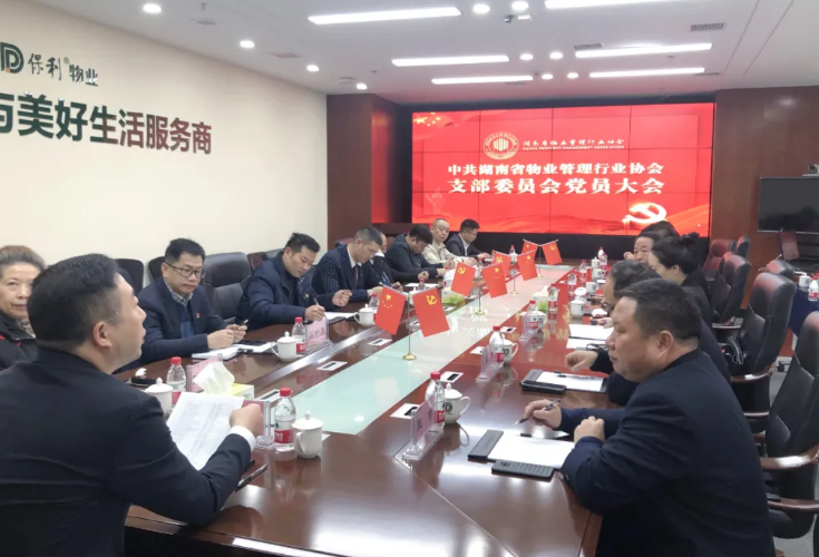 湖南省物业管理行业协会支部委员会召开2021年党员大会