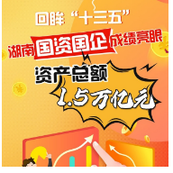 图解丨回眸“十三五” 湖南国资国企成绩亮眼 资产总额1.5万亿元