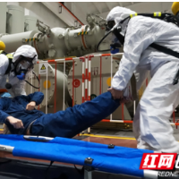 国网湖南水电公司开展气体中毒应急抢险演练