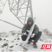 国网湖南超高压输电公司：小年夜浴雪融冰护卫主网