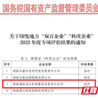 湘投金天科技蝉联国家“科改示范行动”标杆企业殊荣