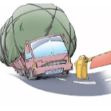 双峰县路警联合治超在行动