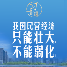 【奋进的春天】习言道 | 民营经济只能壮大、不能弱化