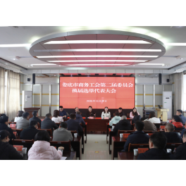 娄底市商务局召开娄底市商务工会第二届委员会换届选举大会