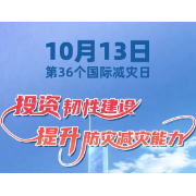 第36个国际减灾日来了！