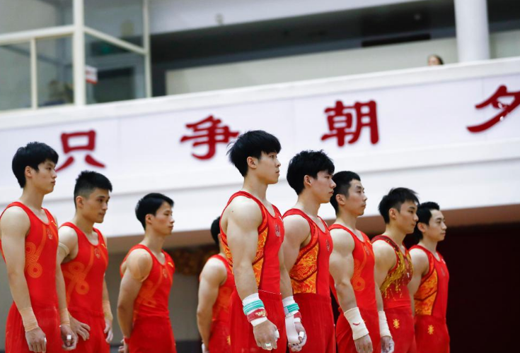 中国体操男队举行世锦赛二次队内选拔赛 张博恒杨家兴力争参赛名额