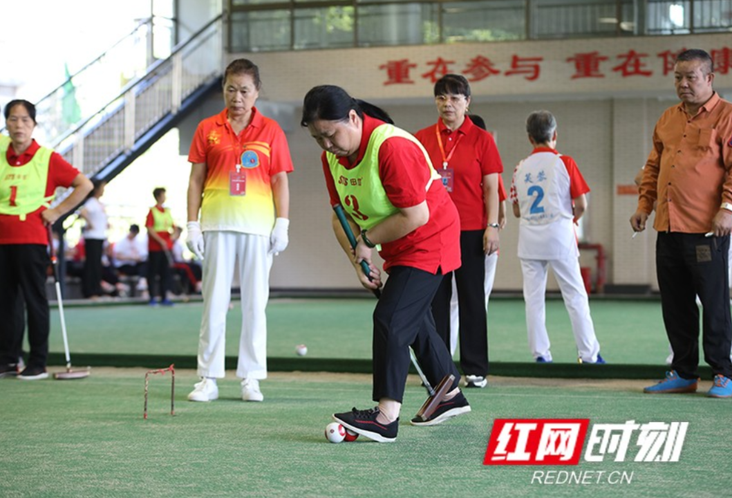 公益体彩助力长沙市第十届老年人运动会门球比赛