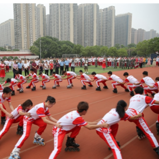 以轮促冰以体育人 推进幼儿趣味轮滑教学