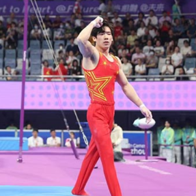 图集 |  体操首金诞生！中国队成功卫冕男子团体冠军 