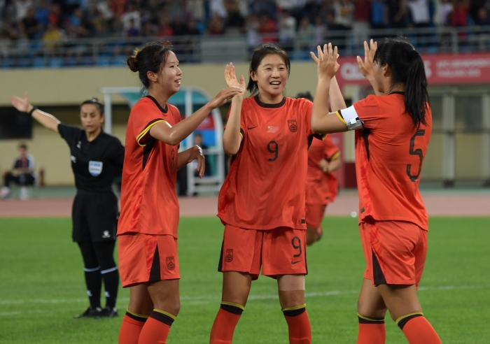 （体育）（4）足球——U20女足亚洲杯预选赛：中国胜叙利亚XxjpseC007004_20250807_PEPFN0A001.JPG