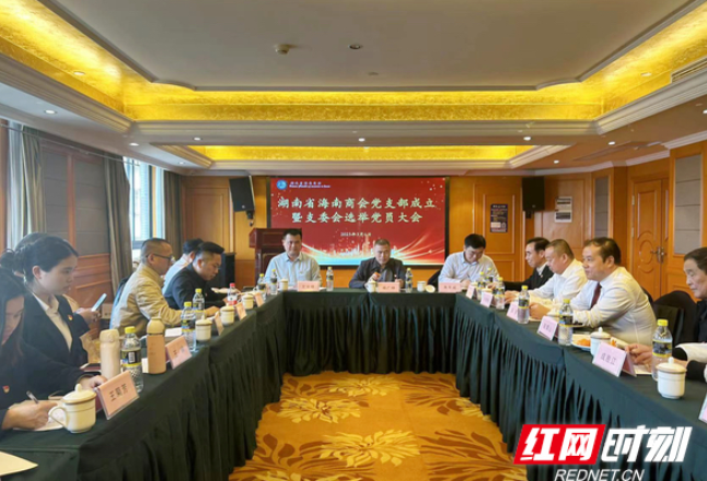 湖南省海南商会党支部成立