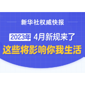  4月新规来了