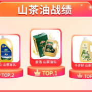 金浩双11报捷：登顶多个榜单！斩获京东茶油单品销量TOP1