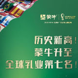 历史新高！蒙牛升至全球乳业第七名