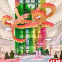 婉婉周末｜春节前夕“整活”，长沙IFS非遗艺术展引人注目