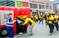外卖骑手变身安全“移动哨兵” 美团联合长沙消防开展安全日活动