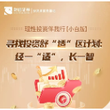 理性投资伴我行【小白版】丨寻找投资舒“适”区计划：经一“适”，长一智