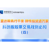 直达服务行千里 理性投资进万家丨科创板股票交易规则必知（四）