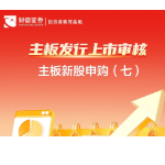 主板发行上市审核丨主板新股申购（七）