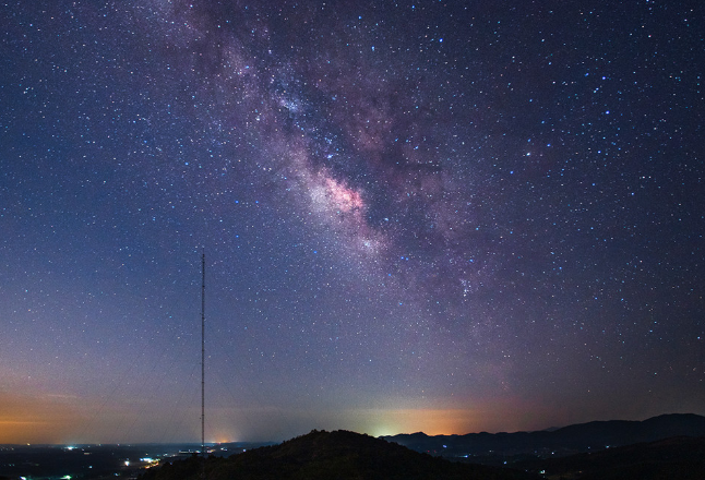 延时摄影丨在荒野看到长沙最美星空