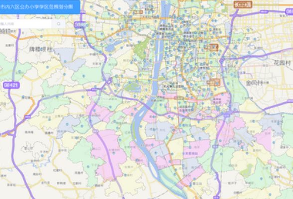 天地图·湖南推出2022年长沙市内六区公办小学学区图